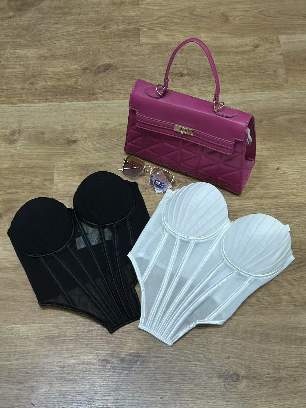 Top Corset Bustier para Mujer sin Tirantes con Varillas – Estilo Sexy y Elegante para Fiesta, Noche o Salida Casual